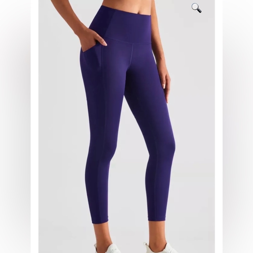 High Waisted Leggings in Midnight Blue